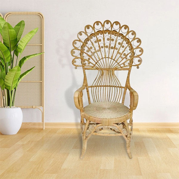Classic French Bistro Cane & Wicker Furniture - Coffee Chair - Cordessa