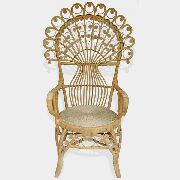 Classic French Bistro Cane & Wicker Furniture - Coffee Chair - Cordessa
