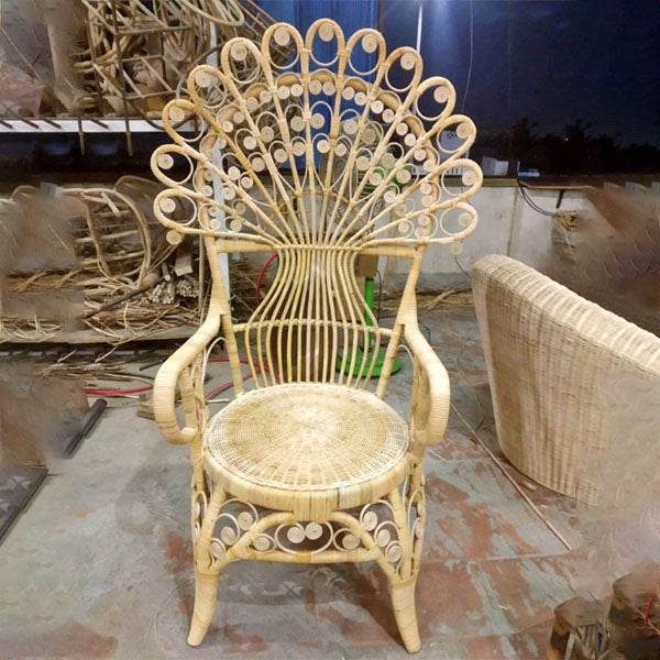 Classic French Bistro Cane & Wicker Furniture - Coffee Chair - Cordessa