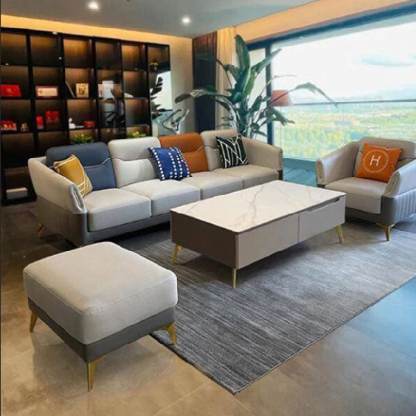 Fully Upholstered Indoor Furniture - Sofa Set - Faux