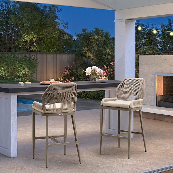 Outdoor Braided & Rope Bar Set - Barlume