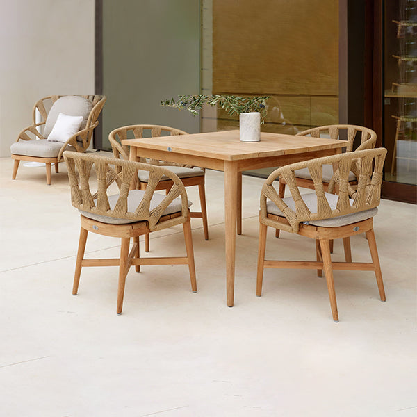 Outdoor Braided & Rope Coffee Set - Coral Reef 05