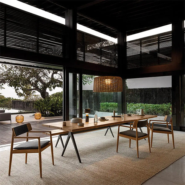 Outdoor Braided & Rope Dining Set - Braivana