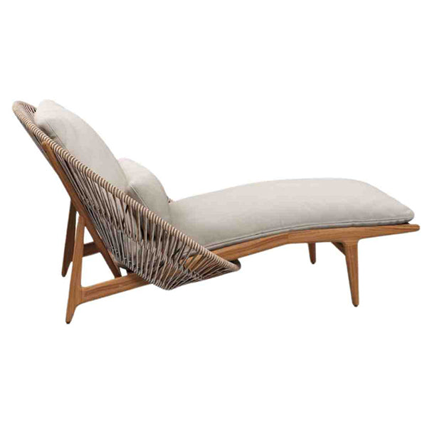 Outdoor Braided & Rope Sunlounger - Coastria