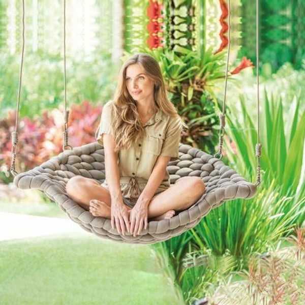 Outdoor Furniture Braided & Rope Swing - Great Scallop