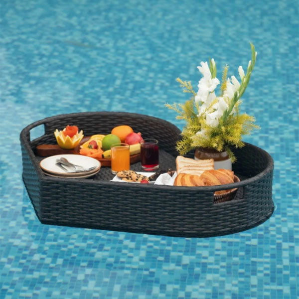 Outdoor Wicker Floating Tray - Travio
