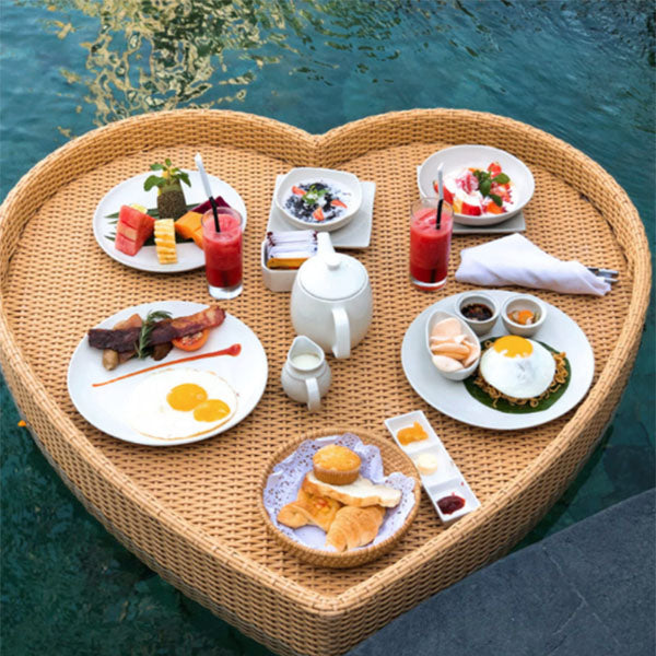 Outdoor Wicker Floating Tray - Travio