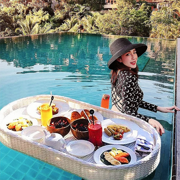 Outdoor Wicker Floating Tray - Verno