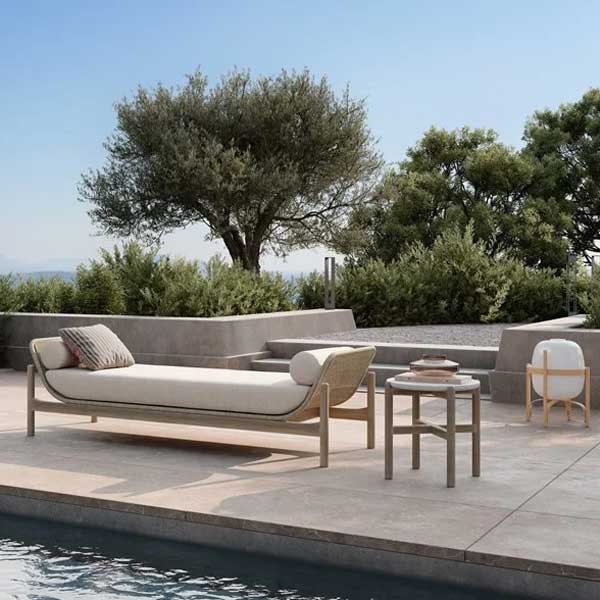 Outdoor Braided & Rope Couch - Kelly