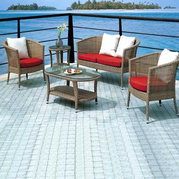 Outdoor Furniture - Wicker Sofa - Scotland Prime