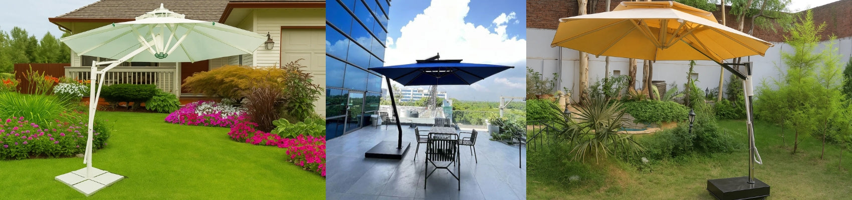Garden Umbrella - Parasol - Side Pole