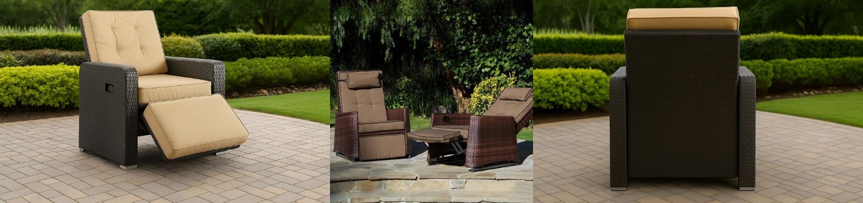 Outdoor Wicker Recliners