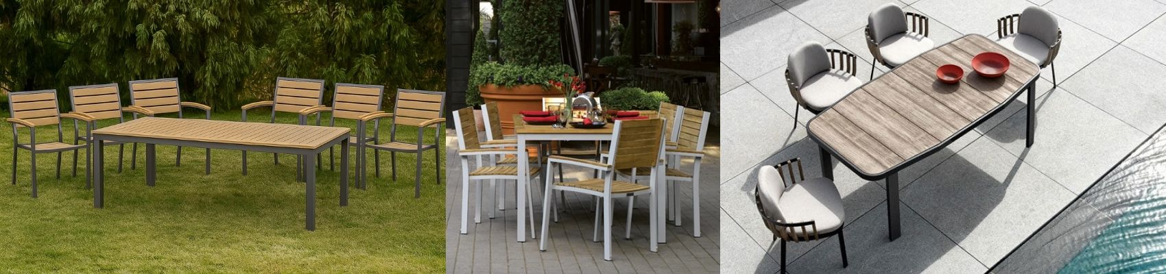 Outdoor Wood & Aluminium Dining Sets