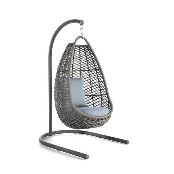 Hanging Swing, Balcony Swing, Garden Swing Chair- Omnium Max Single and Double Seater- With - Stand - Braided & Rope