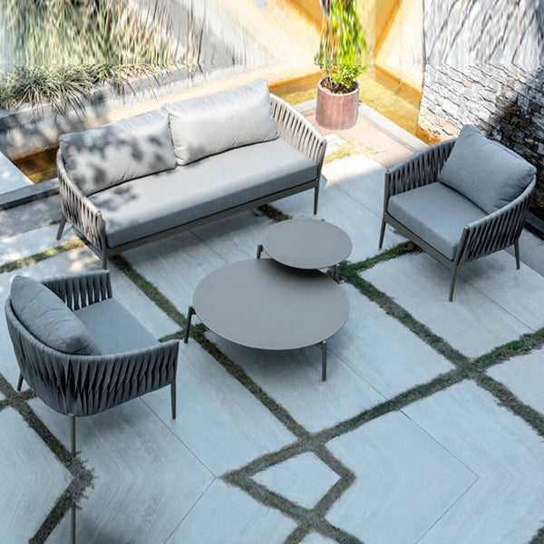Luxurious Outdoor furniture - Buy Affordable 5 seater Outdoor Braid Rope sofa set with centre table - Buy Outdoor Sofa - Grand Wave From LUXOX INDIA - Outdoor Lounge Chair for garden, terrace and balcony