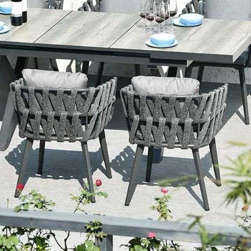 Outdoor Braided & Rope Coffee Set - Crown Mini