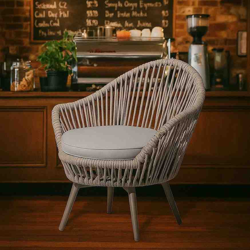Outdoor Braided & Rope Coffee Set - Daphne