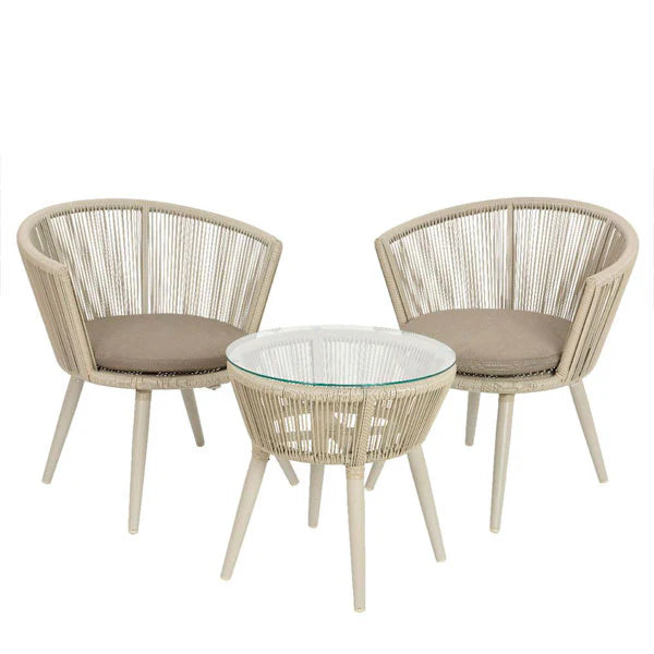 Outdoor Braided & Rope Coffee Set - Outlook