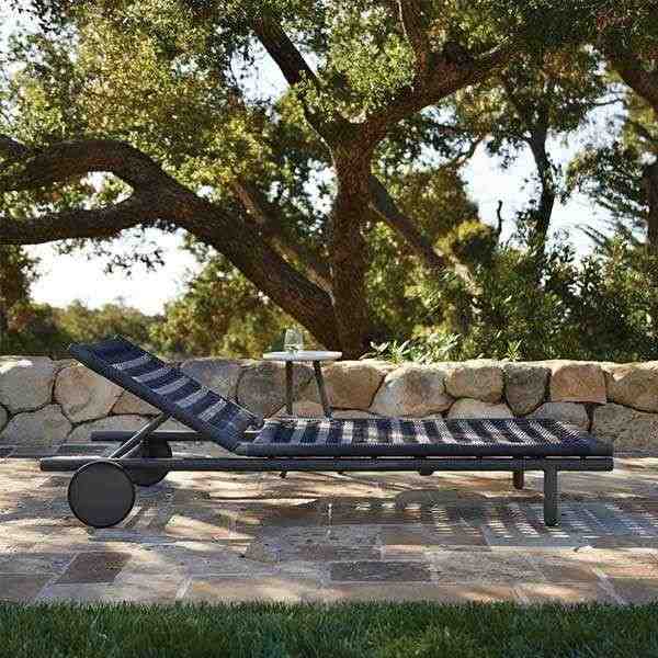 Outdoor Braided & Rope Sunlounger - Antra