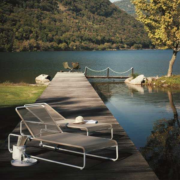Outdoor Braided & Rope Sunlounger - Harpan
