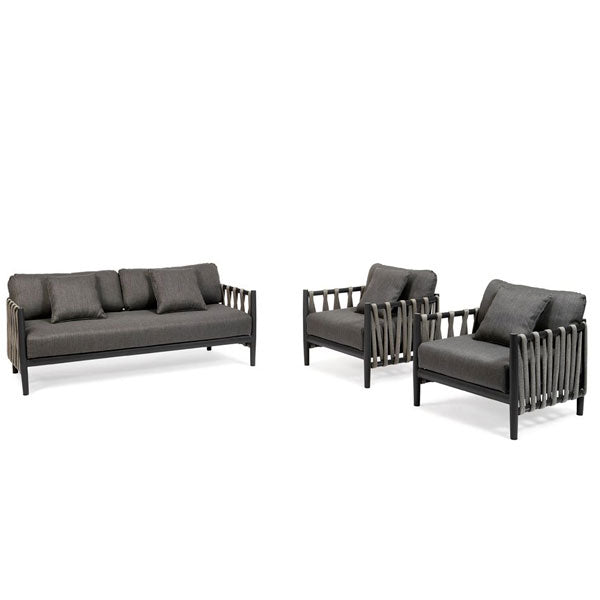 Outdoor Furniture Braided, Rope & Cord, Sofa -Cara-prime