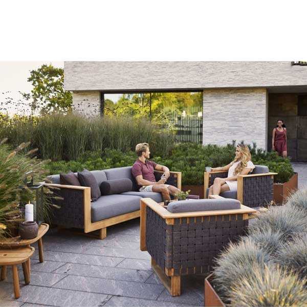 Outdoor Furniture Braided, Rope & Cord, Sofa - Angle