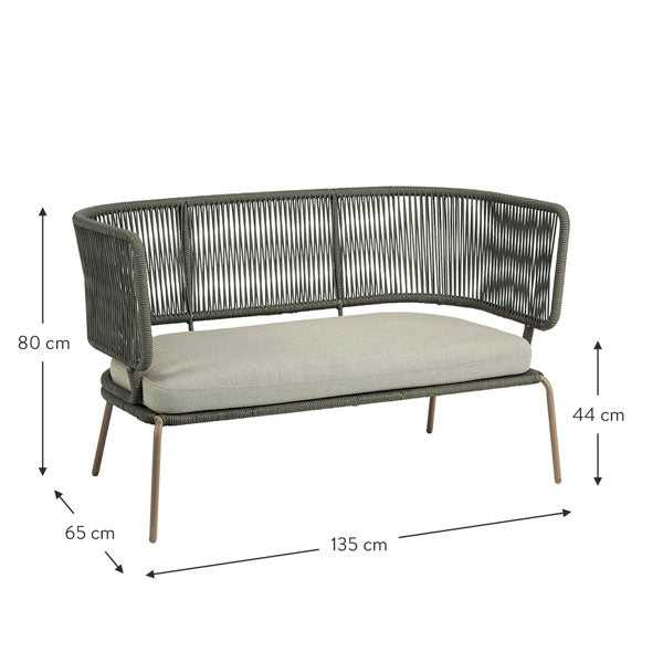 Outdoor Furniture Braided, Rope & Cord, Sofa - Deck Mini