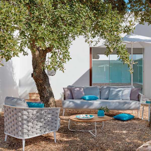 Outdoor Furniture Braided, Rope & Cord, Sofa - Nature - Pro