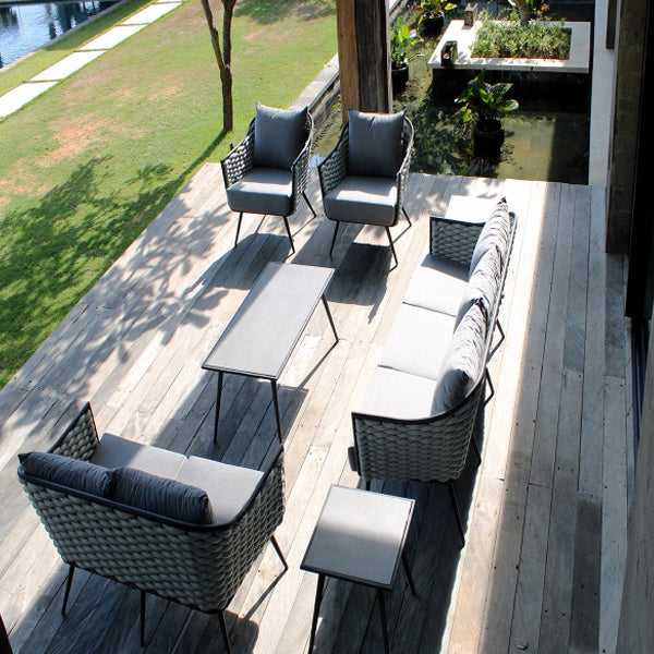 Outdoor Furniture  Braided, Rope & Cord, Sofa - Nature