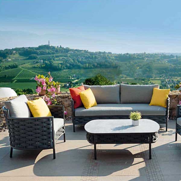 Outdoor Furniture Braided, Rope & Cord, Sofa - Nature Prime