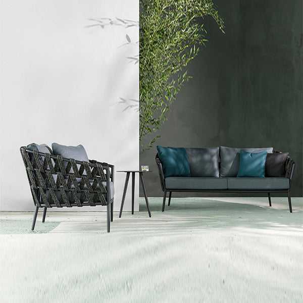 Outdoor Furniture  Braided & Rope Sofa - Regency