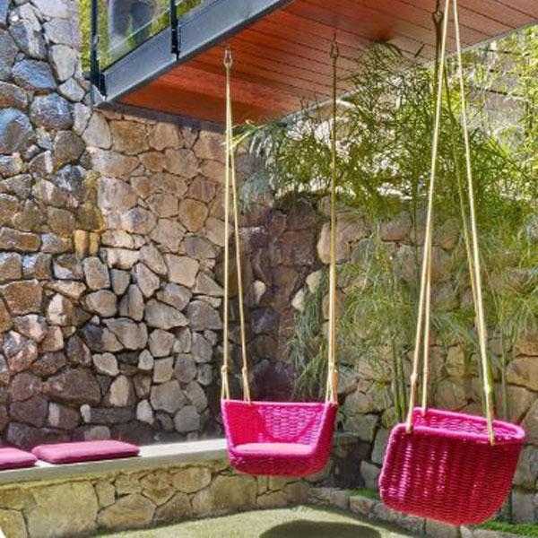Outdoor Furniture Braided & Rope Swing - Angel