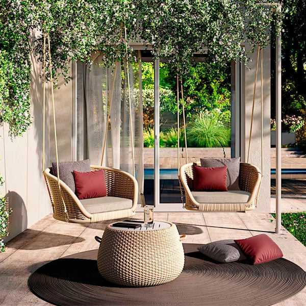 Outdoor Furniture Braided & Rope Swing - Atmosphere