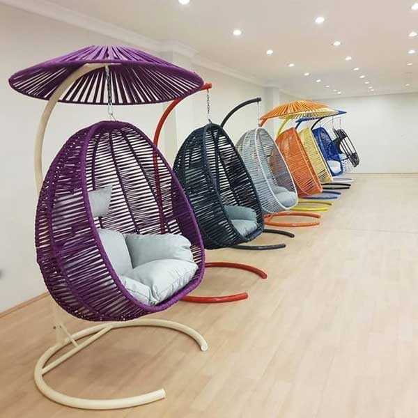 Outdoor Furniture Braided & Rope Swing - Balanco