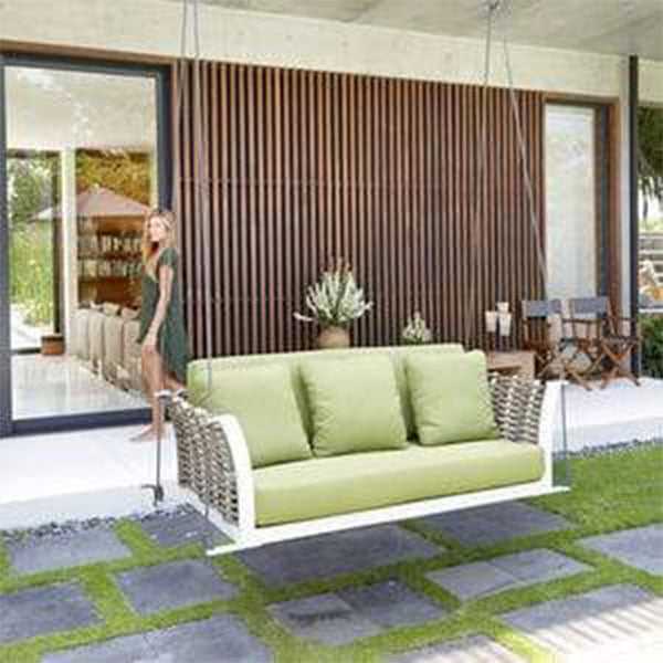 Outdoor Furniture Braided & Rope Swing - Kettlebell