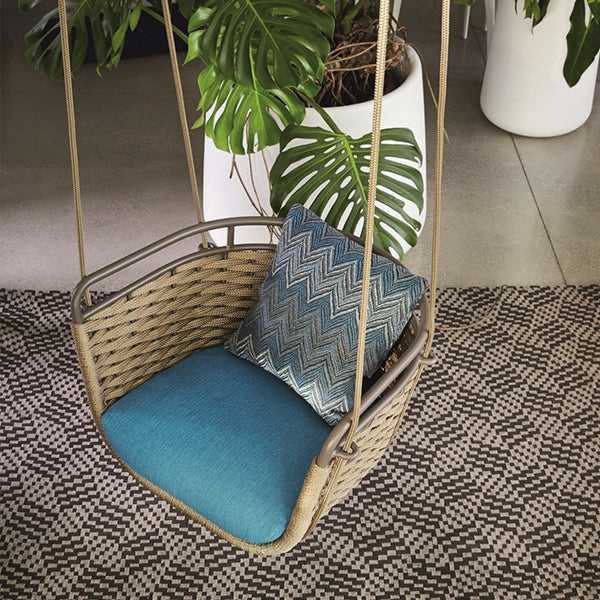 Outdoor Furniture Braided & Rope Swing - Nature