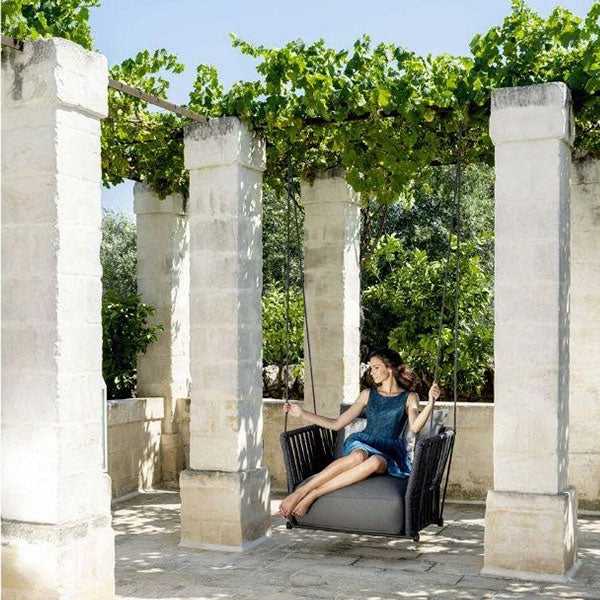 Outdoor Furniture Braided & Rope Swing - Nature
