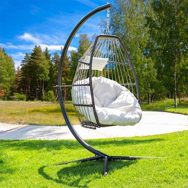Outdoor Furniture Braided & Rope Swing - Wing Light