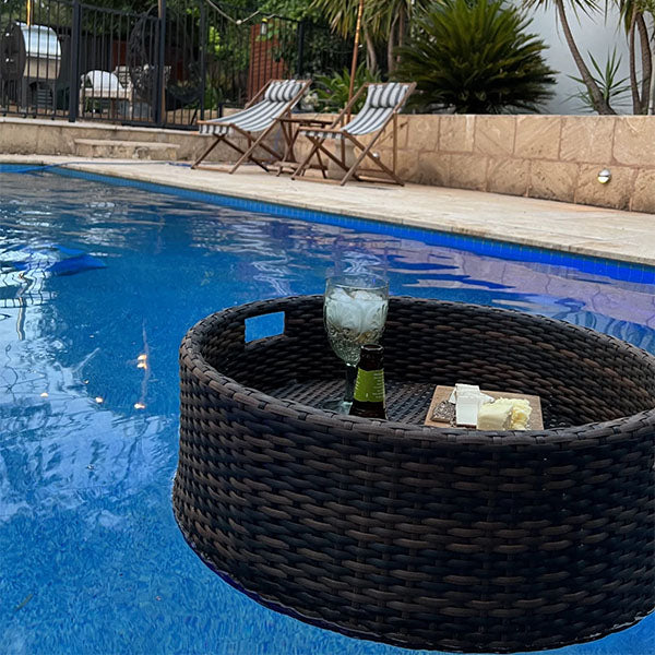 Outdoor Wicker Floating Tray - Bellrose