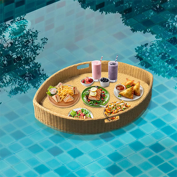 Outdoor Wicker Floating Tray - Bonhomie