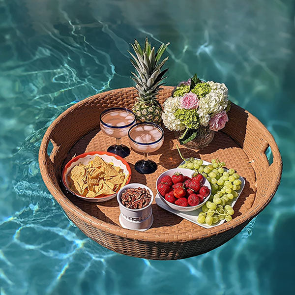 Outdoor Wicker Floating Tray - Celeste