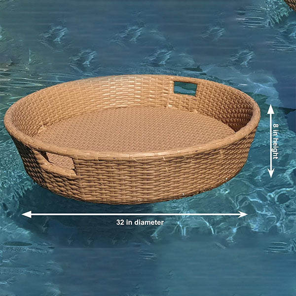 Outdoor Wicker Floating Tray - Celeste
