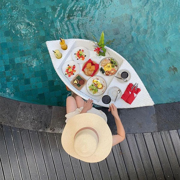 Outdoor Wicker Floating Tray - Kairo
