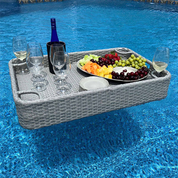 Outdoor Wicker Floating Tray - Nestix