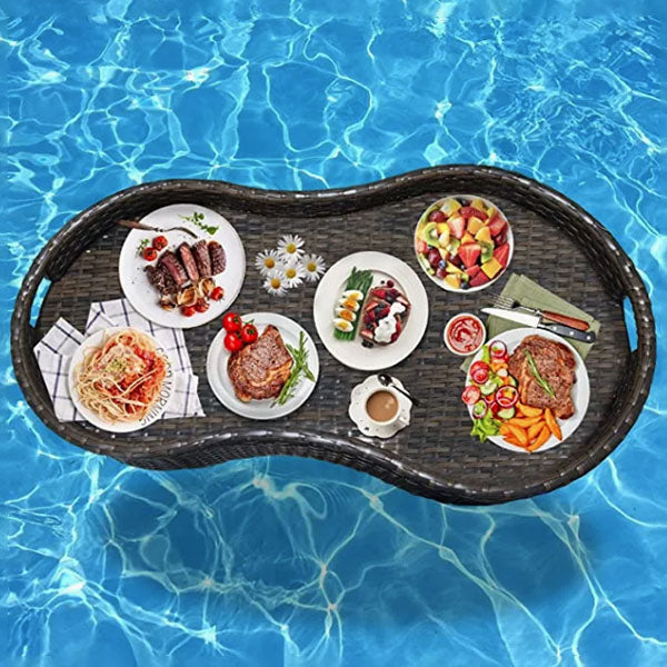 Outdoor Wicker Floating Tray - Solstice