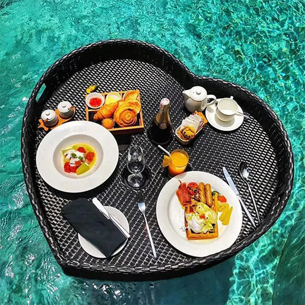 Outdoor Wicker Floating Tray - Travio