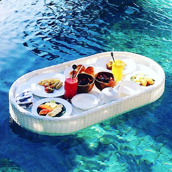 Outdoor Wicker Floating Tray - Verno