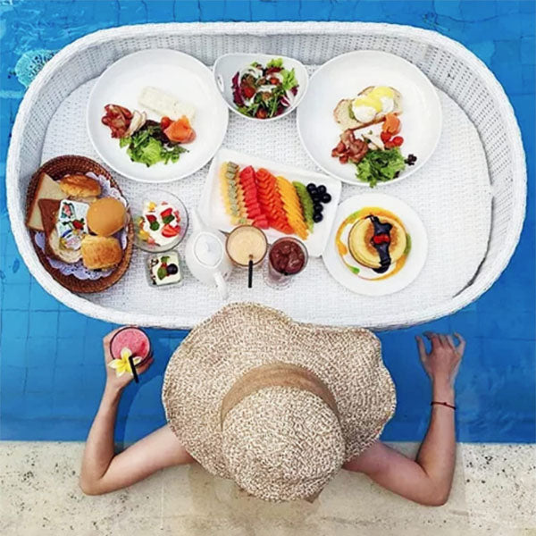 Outdoor Wicker Floating Tray - Verno