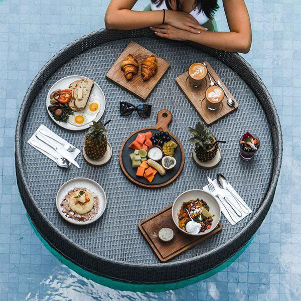 Outdoor Wicker Floating Tray - Verona