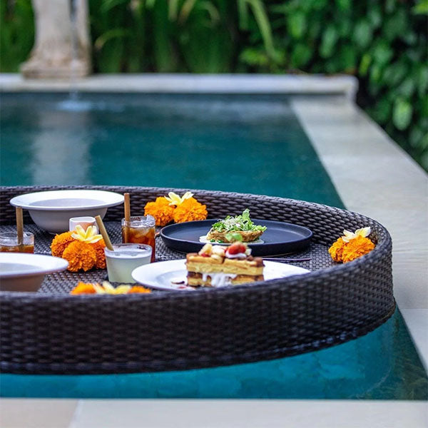 Outdoor Wicker Floating Tray - Verona